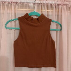 Sleeveless Ribbed Top